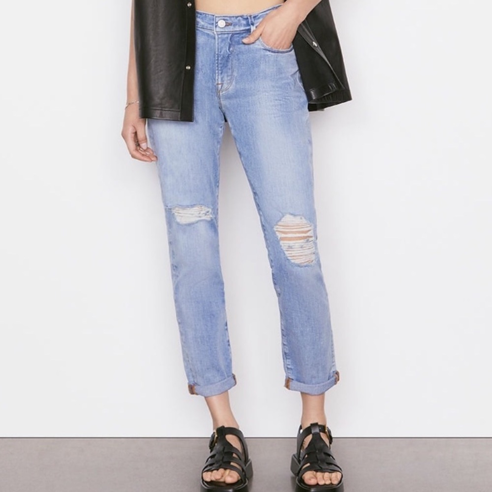 Frame Le Garçon Ripped jeans Aura wash 33 - Picture 2 of 6